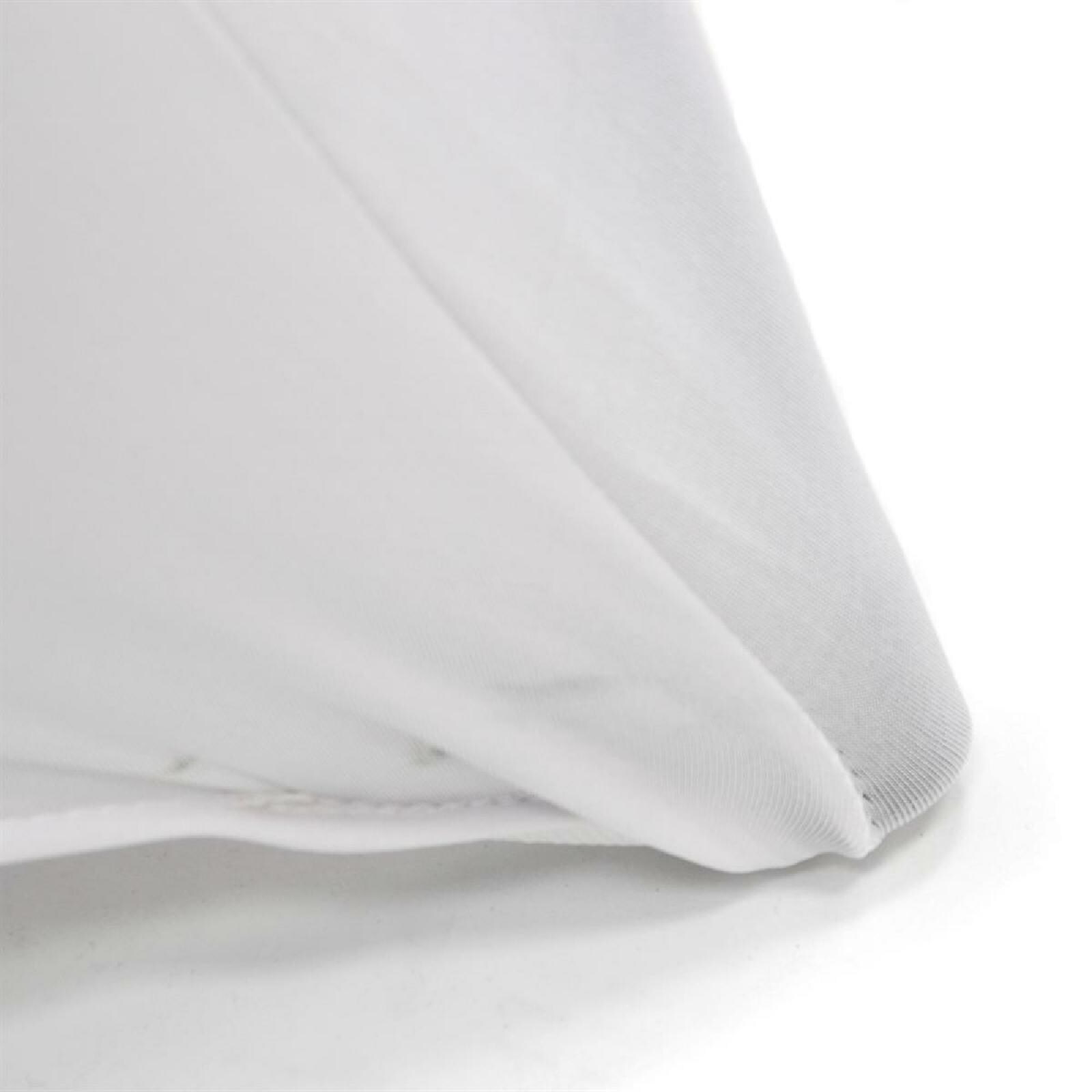 VCM Husse für Stehtisch Stretch 80 x 80 x 110 cm weiß Tischschutz Stoffbezug