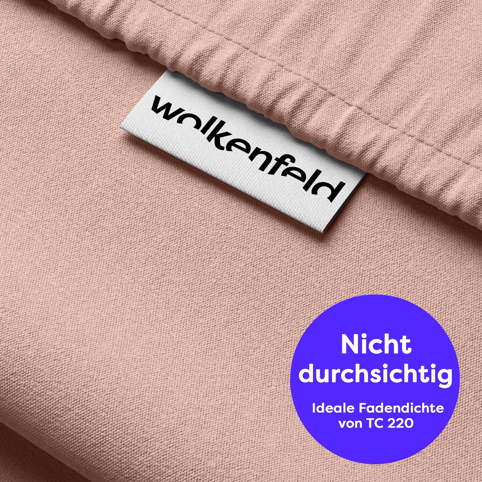 Wolkenfeld Bettwäsche »Mako-Satin Baumwollsatin Sommerbettwäsche« 2 Stk. 135x200 cm, 155x220, 200x200 & Übergrössen I inkl. Kissenbezüge 80x80