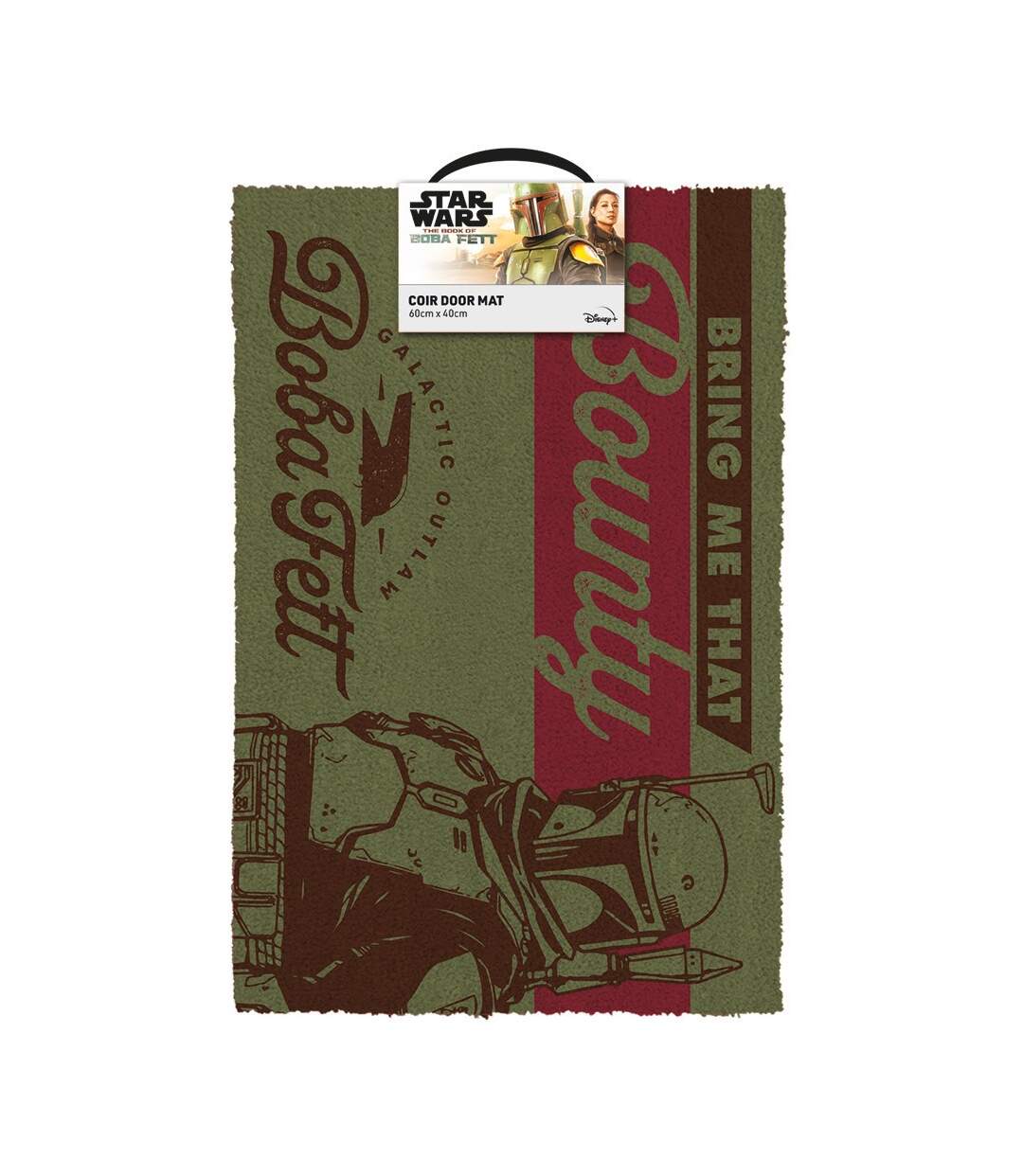 Star Wars: The Book Of Boba Fett - Paillasson BRING ME THAT BOUNTY (Vert / Marron) (Taille unique) - UTPM3758