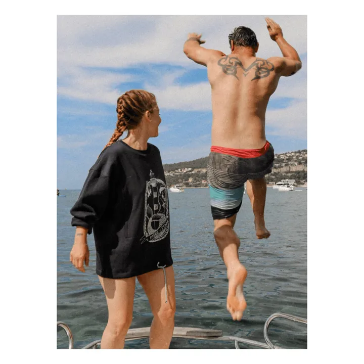 Tajinebanane Sweat d'allaitement Mère-made | Bleu marine