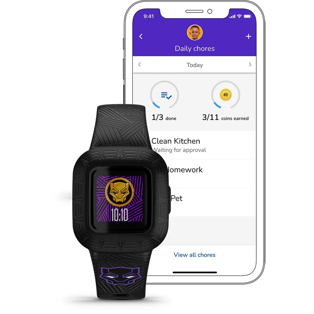 Pulseira de fitness Garmin Vivofit 3 Junior Black Panther