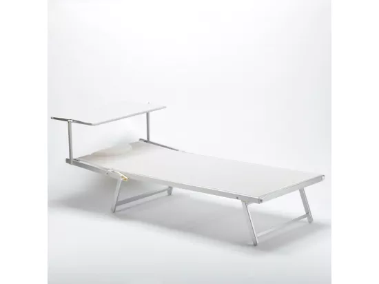 2 transats XL de jardin et piscine en aluminium Rio de Janeiro