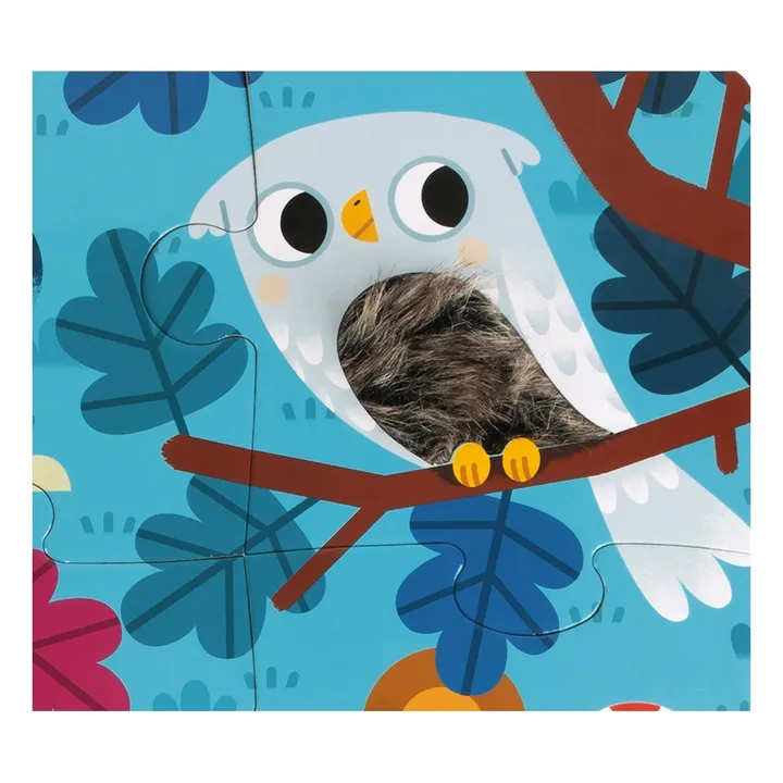 Janod Puzzle tactile Les Animaux de la Forêt - 20 pièces