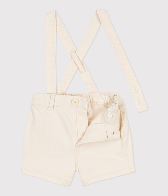 Short à bretelles bébé en denim