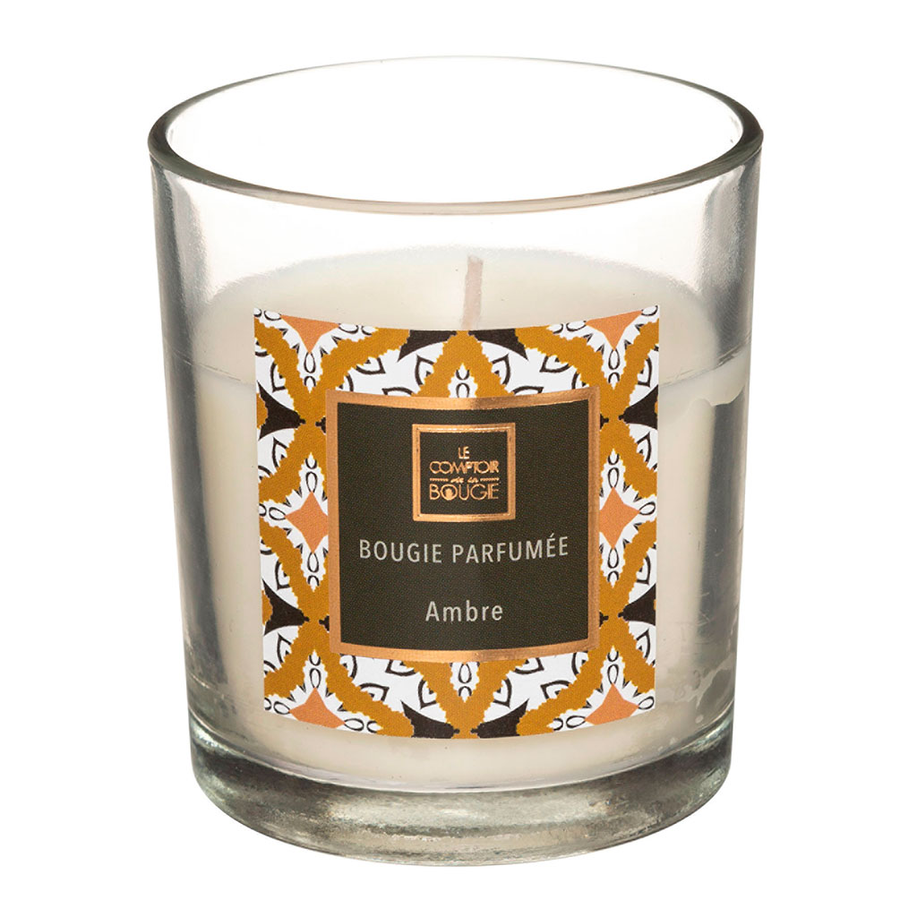 Bougie parfumée ambre 110g