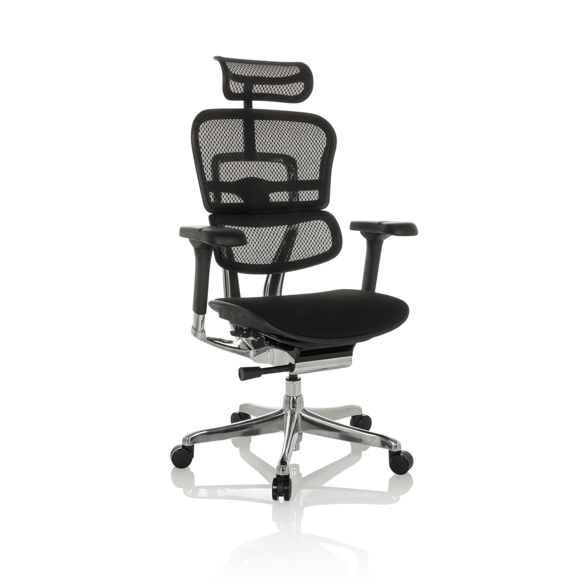Luxus Chefsessel ERGOHUMAN GEN2 Stoff/Netzstoff mit Armlehnen (höhenverstellbar) hjh OFFICE