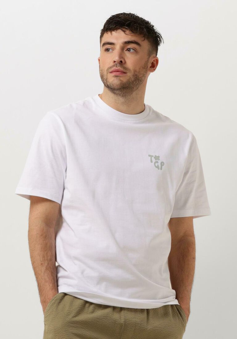 THE GOODPEOPLE witte the goodpeople t-shirt tex