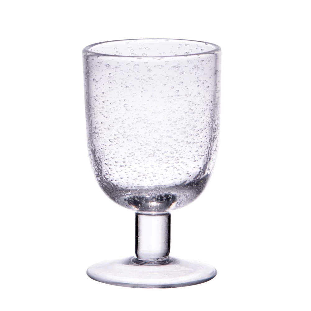 Verre à pied 28 cl Luberon bullé transparent (lot de 6) Table passion