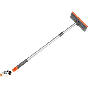 Brosse télescopique pour vitres de véhicule