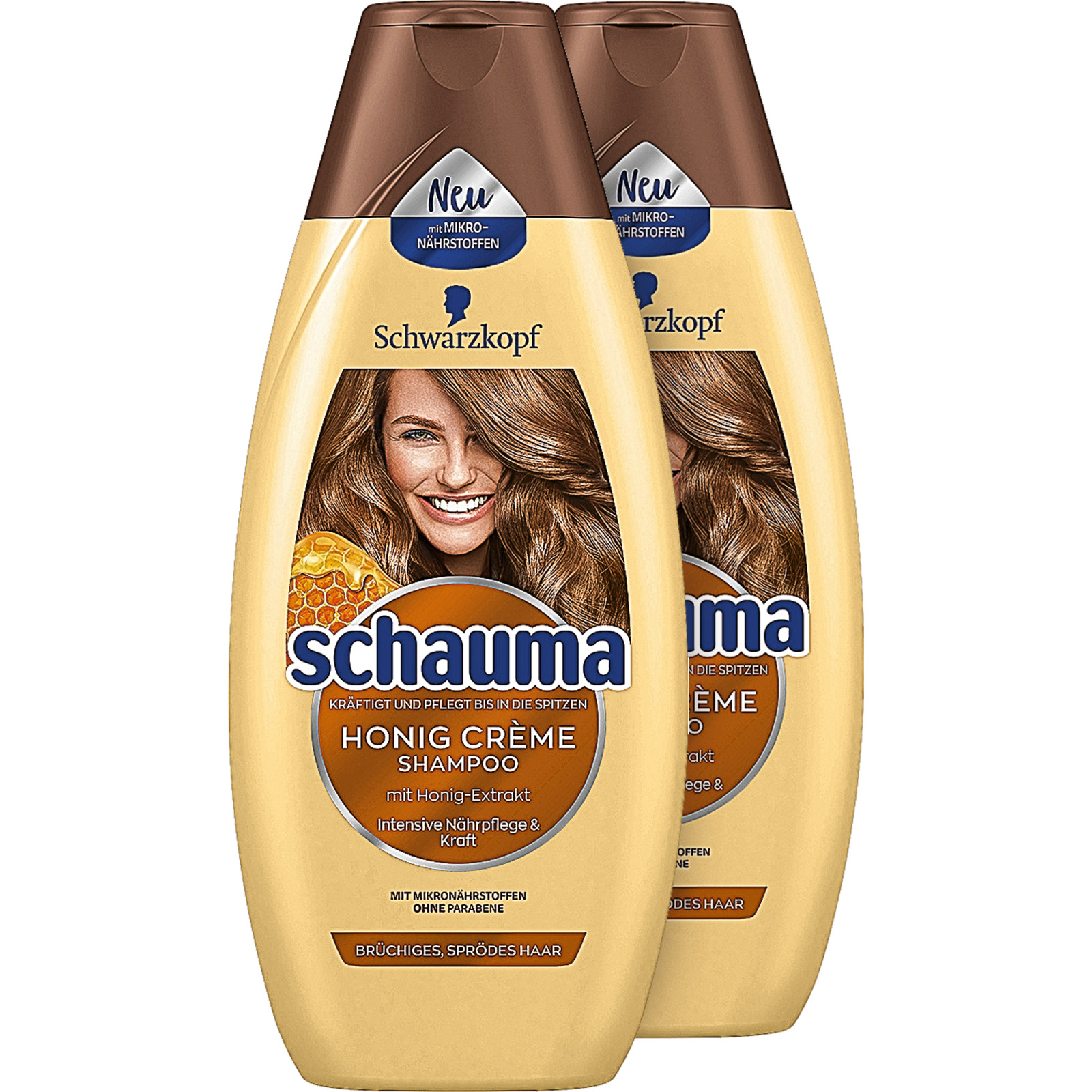 Schwarzkopf Schauma Shampoo Honig Creme 2 x 400 ml