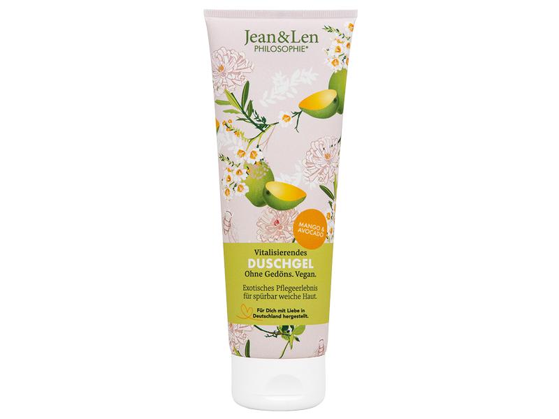 Jean & Len Duschgel Mango & Avocado 250 ml Vitalisierende und natürliche Pflegedusche