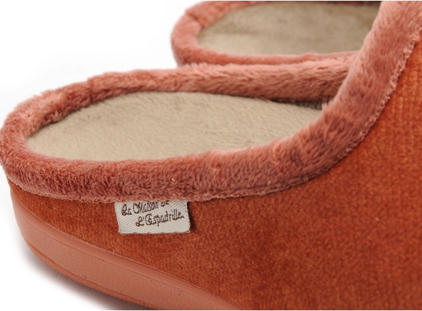 La maison de l espadrille chaussons femme 6513 4 orange