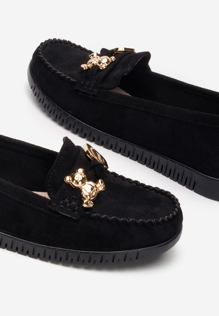 Mocassins femme noirs Maritia