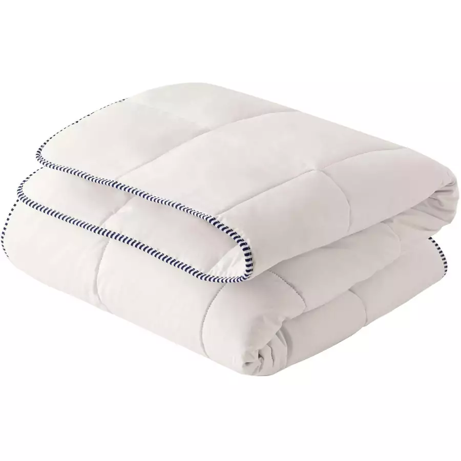 hibboux® Kopfkissen & Bettdecke Vanilla Cotton Set Ecru