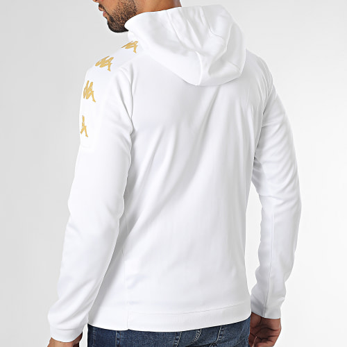Veste Zippée Capuche A Bandes Grevolo 311F5FW Blanc Doré