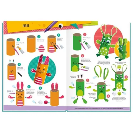 Trötsch Bastelbuch Lustige Klorollen Tiere
