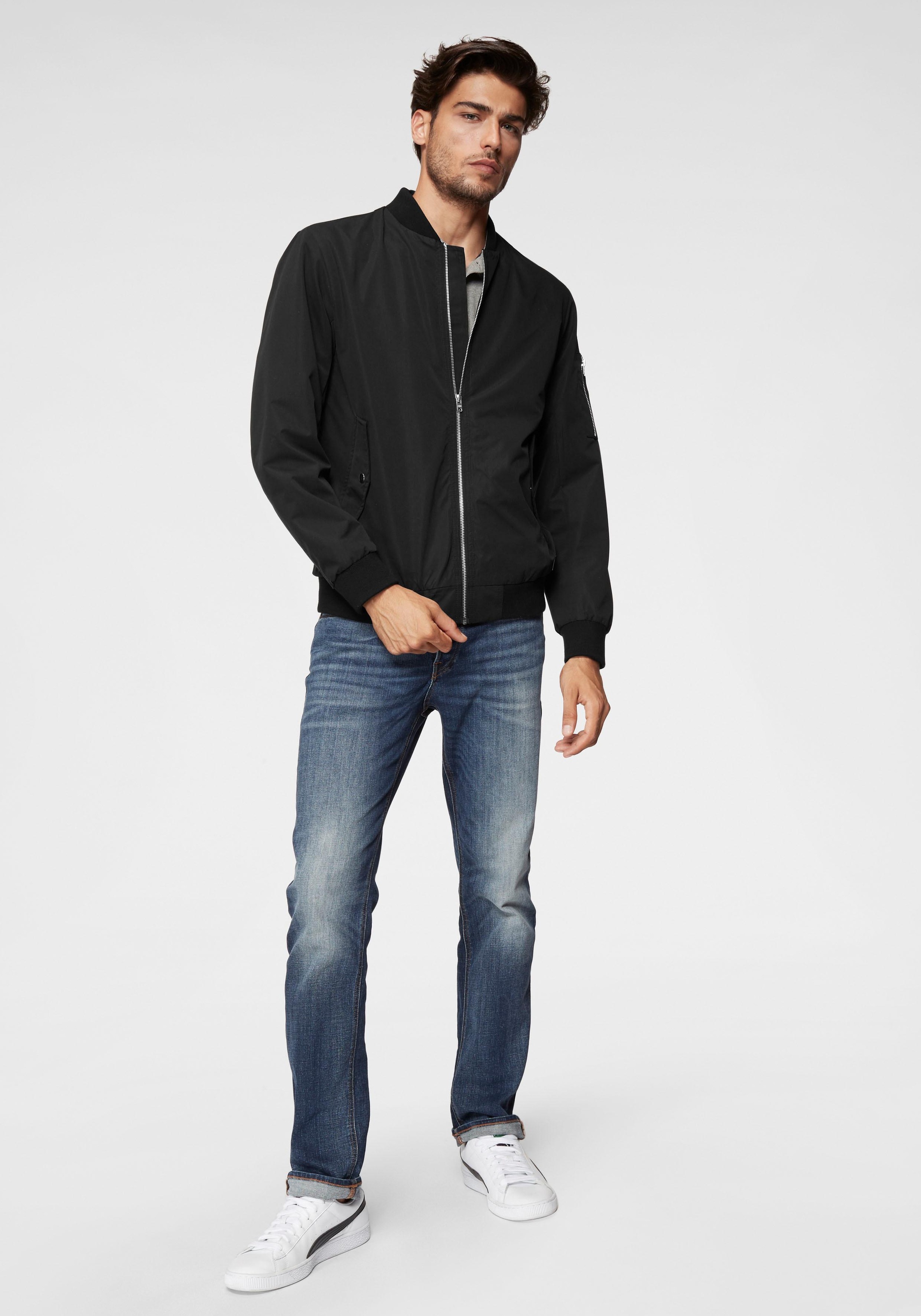 Jack & Jones Slim-fit-Jeans »JJITIM mit Waschung und praktischen Taschen«, Abriebeffekte, modisch, slim fit, Denim