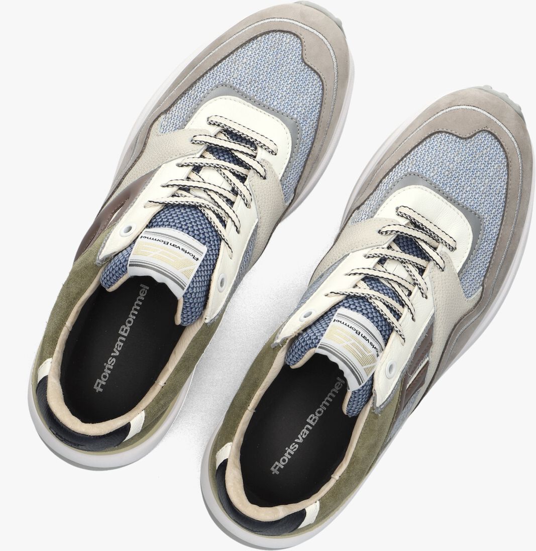 grijze floris van bommel lage sneakers sfm-10139 noppi