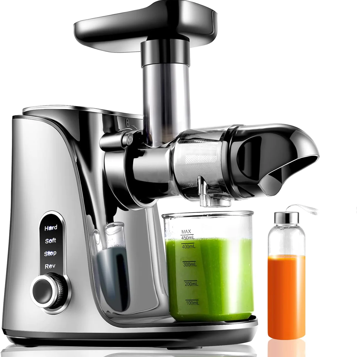 Extracteur de Jus électrique avec Double Vitesse 150W argent noir Vend