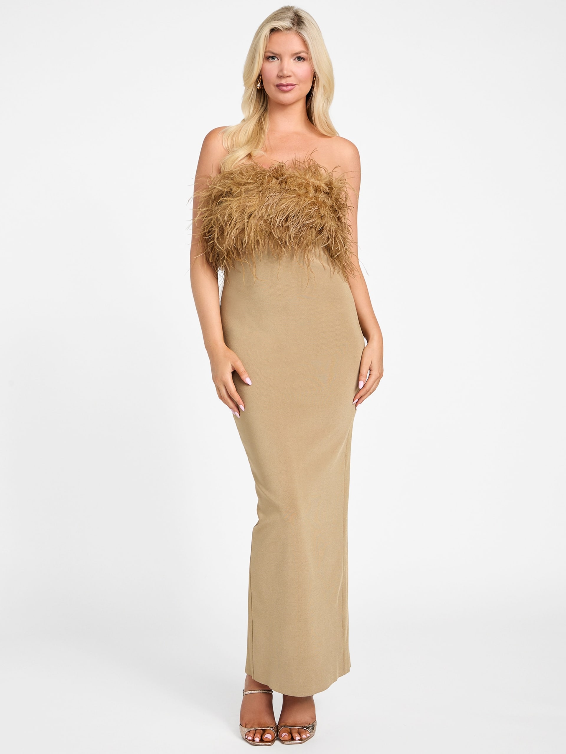 Vestido bandage Evita Feather
