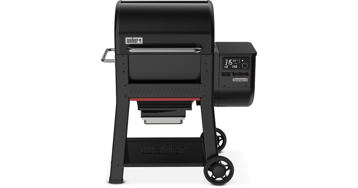 WeberSearwood Pellet Grill barbecue  (Zwart, WLAN en Bluetooth, bediening via app)
