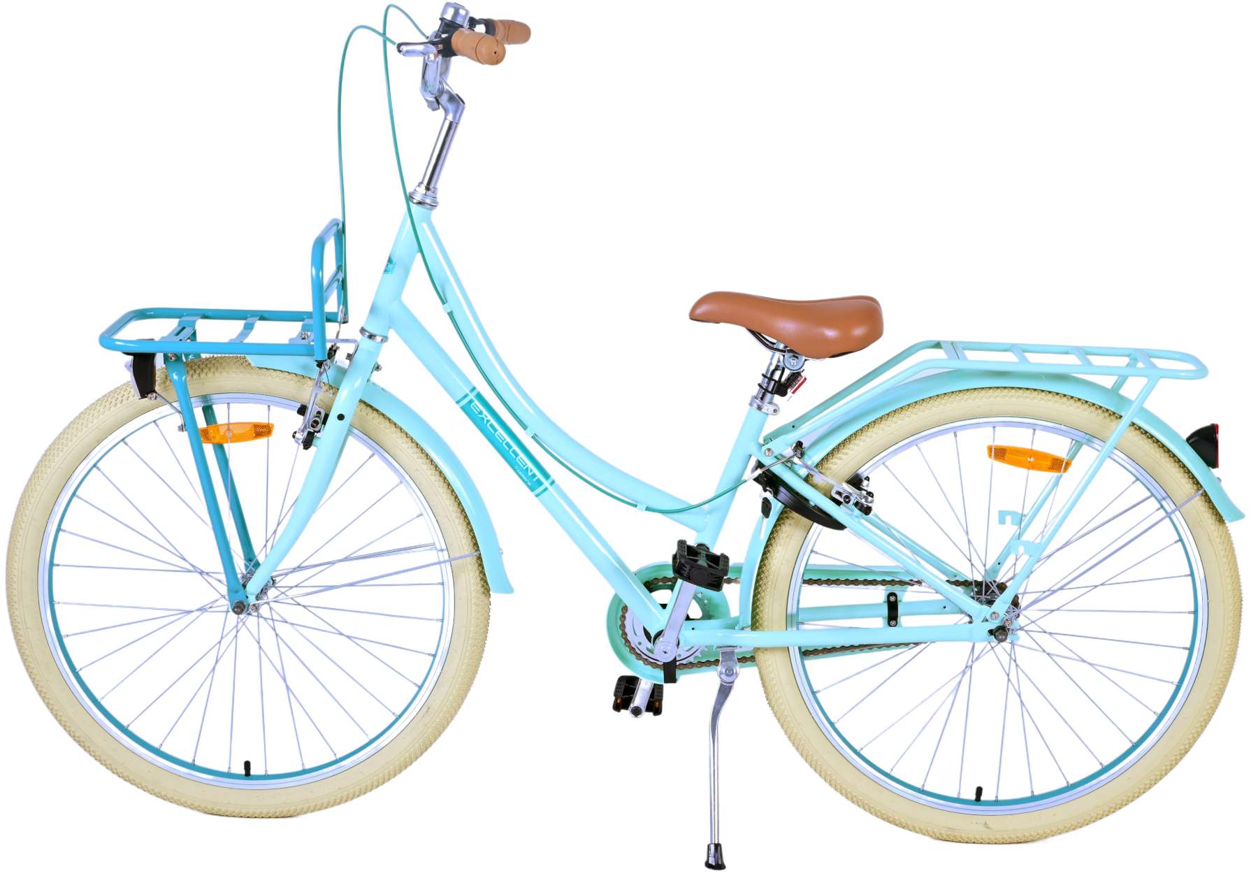 TPFSports Excellent Kinderfahrrad - Mädchen - 26 Zoll - Rücktritt + Handbremse - Grün