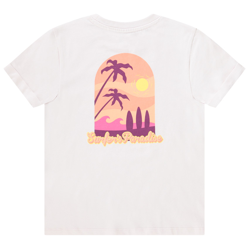T-shirt manches courtes en jersey print surfer pour garçon