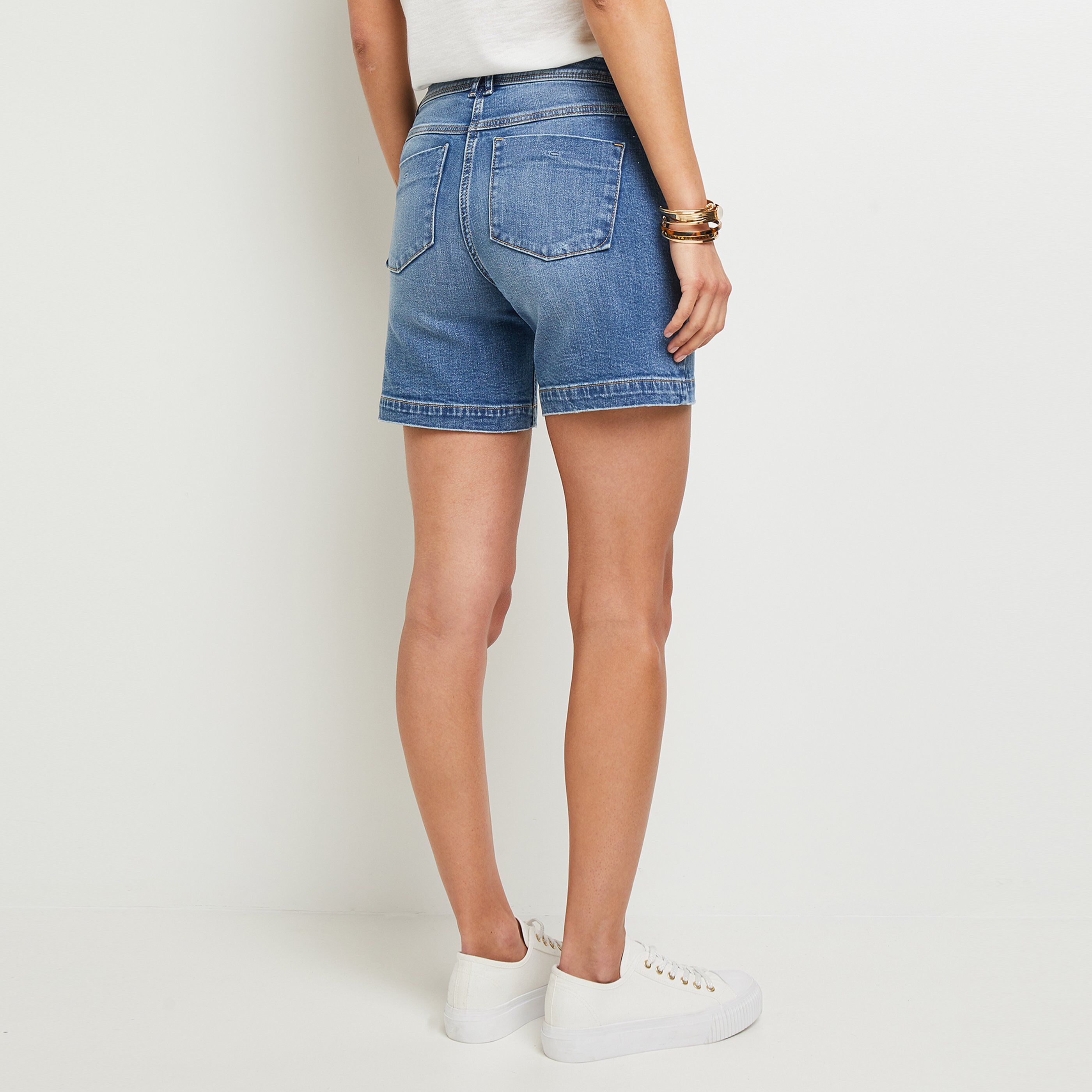 Short en jean femme BRAZIL - STONE