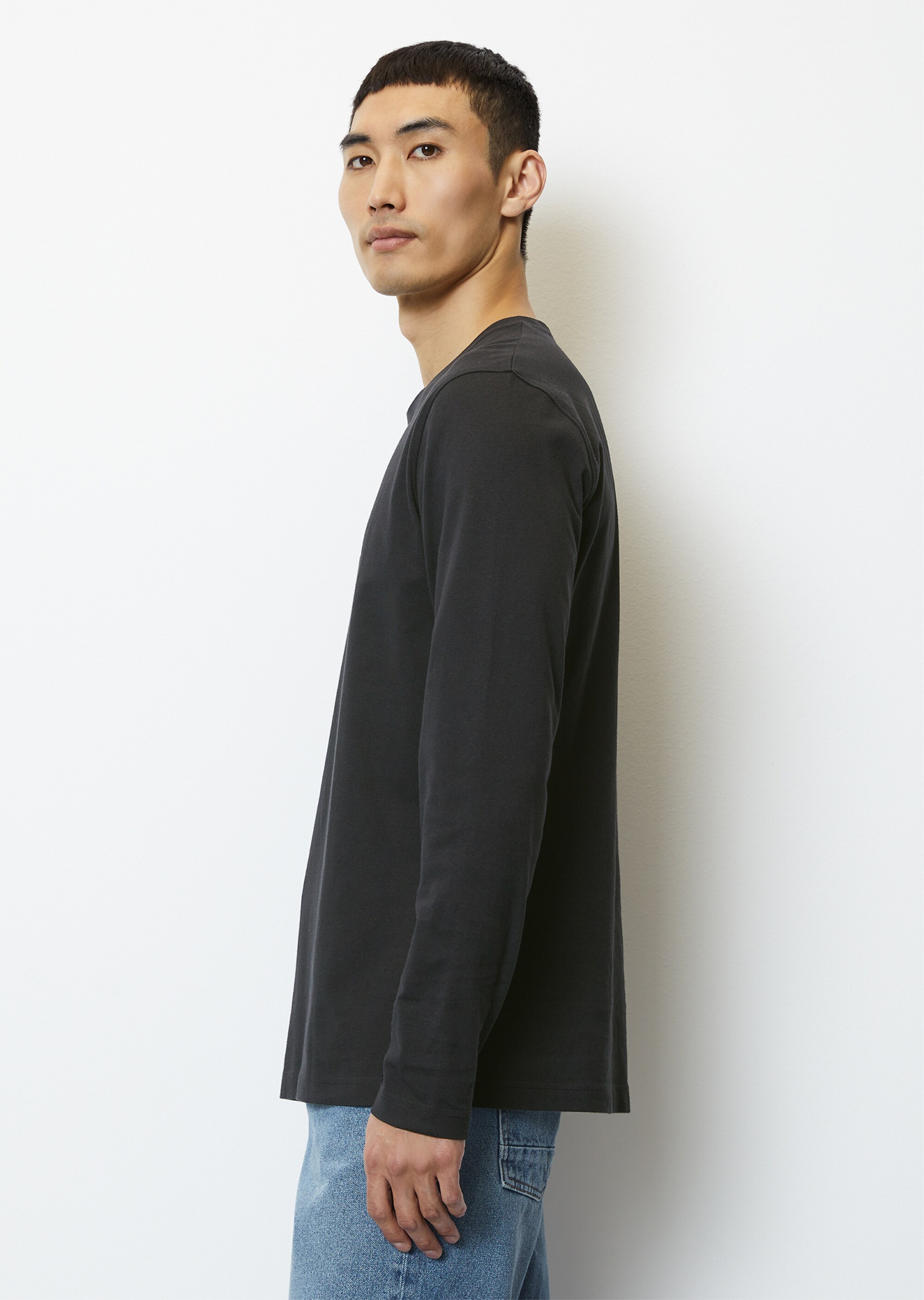 Longsleeve regular in schwerer Jersey-Qualität