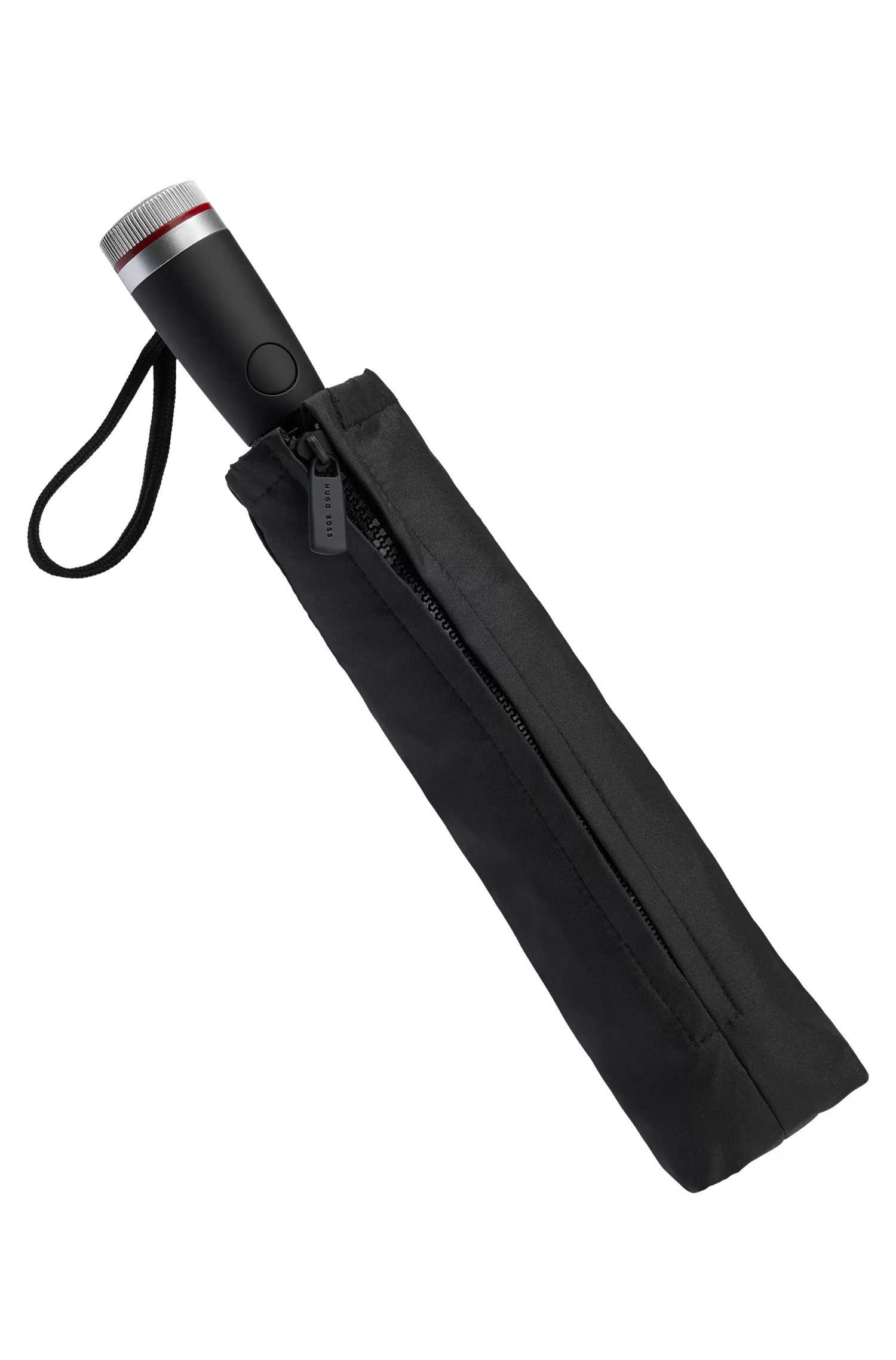 Guarda-chuva BOSS Black-Pocket com borda vermelha