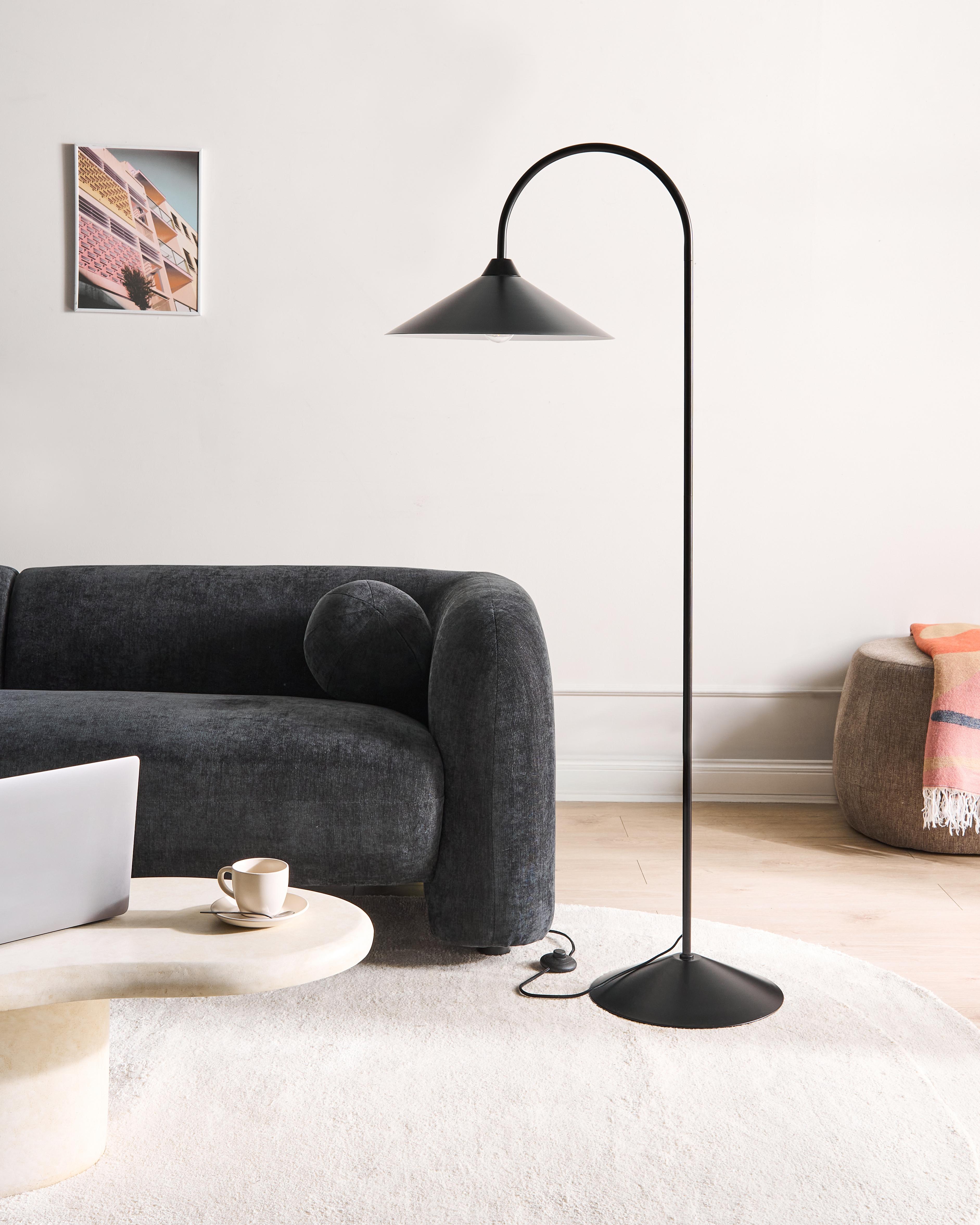 Staande lamp SAVEGRE Metaal Zwart
