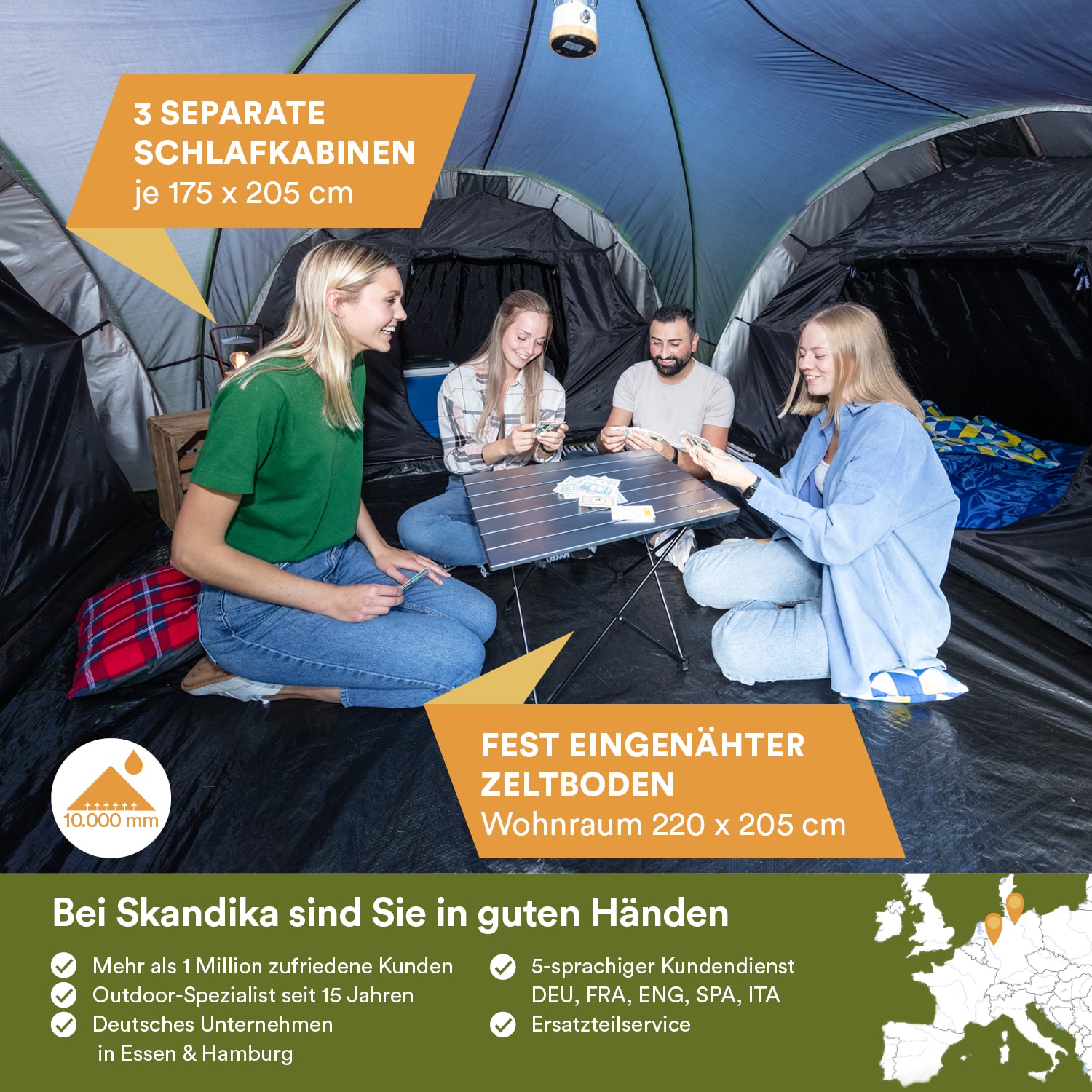 Skandika Daytona 6 XXL Koepeltent