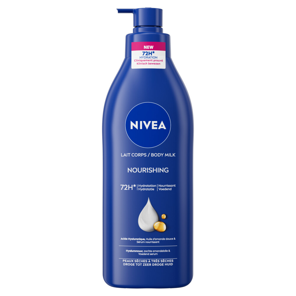6x Nivea Bodymilk Verzorgend met pomp400 ml