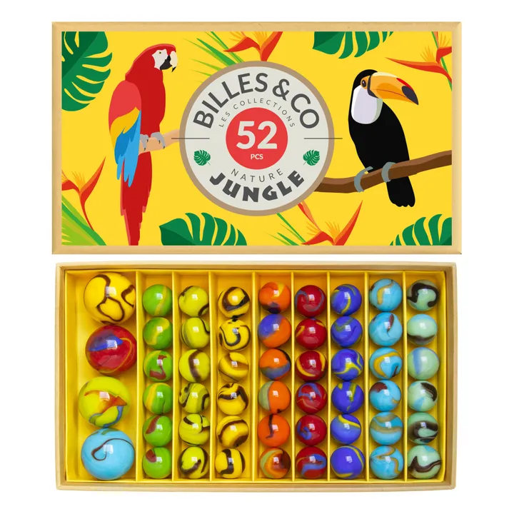 Billes & Co Coffret de 52 billes Jungle 2