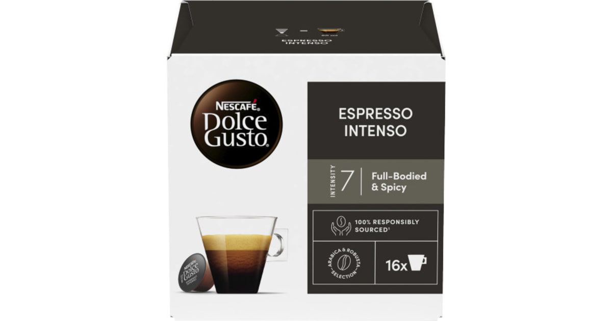 NESCAFE Dolce Gusto Espresso Intenso Kaffee 16 Kapseln