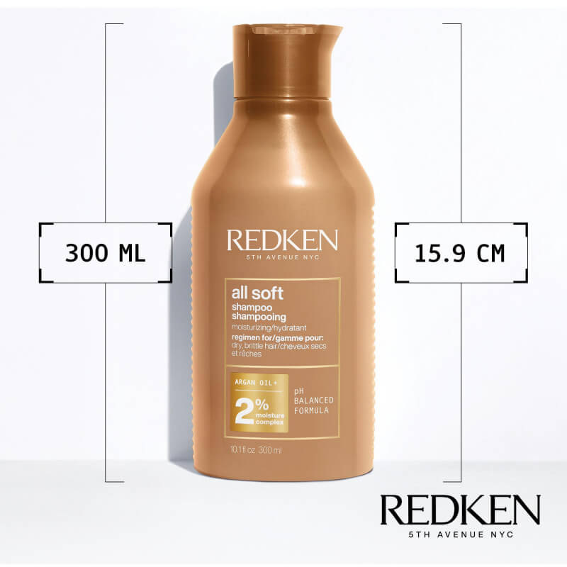 Shampooing hydratant cheveux secs All Soft Redken 300ML
