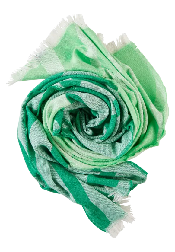 Softer Jacquard Schal - fresh spring green
