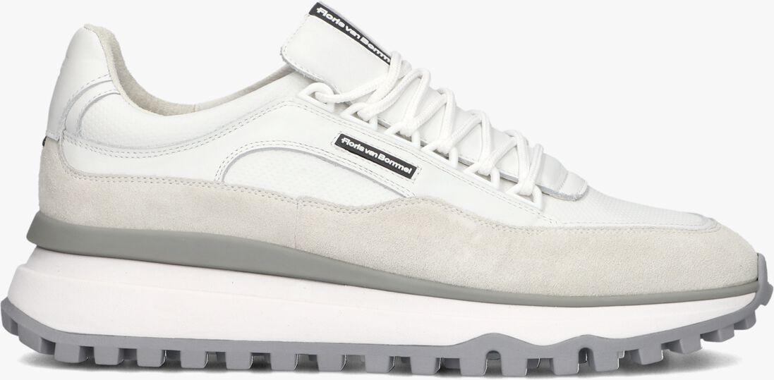 witte floris van bommel lage sneakers sfm-10248 de gripper
