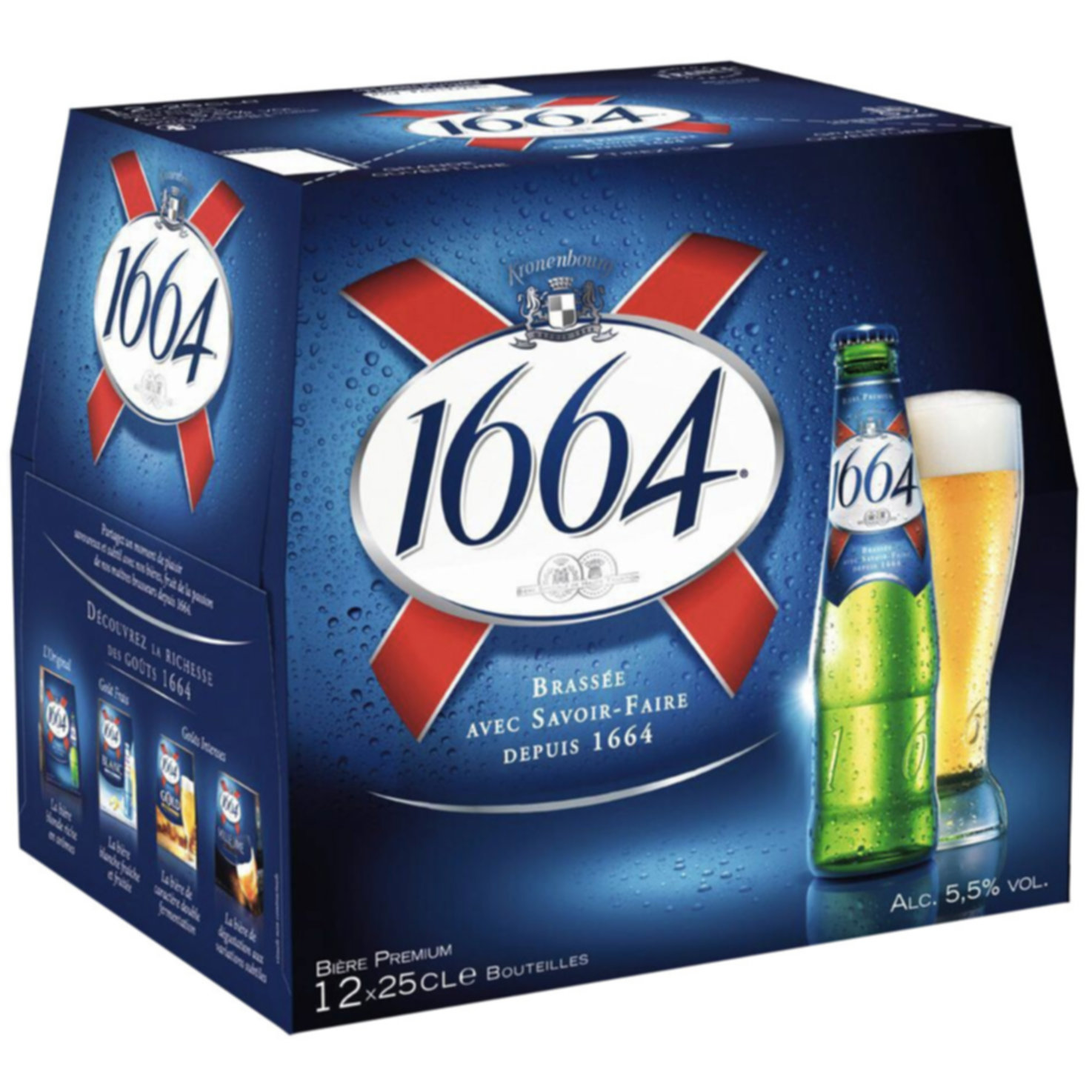 1664 Original Lager Bier 12x25cl -300cl