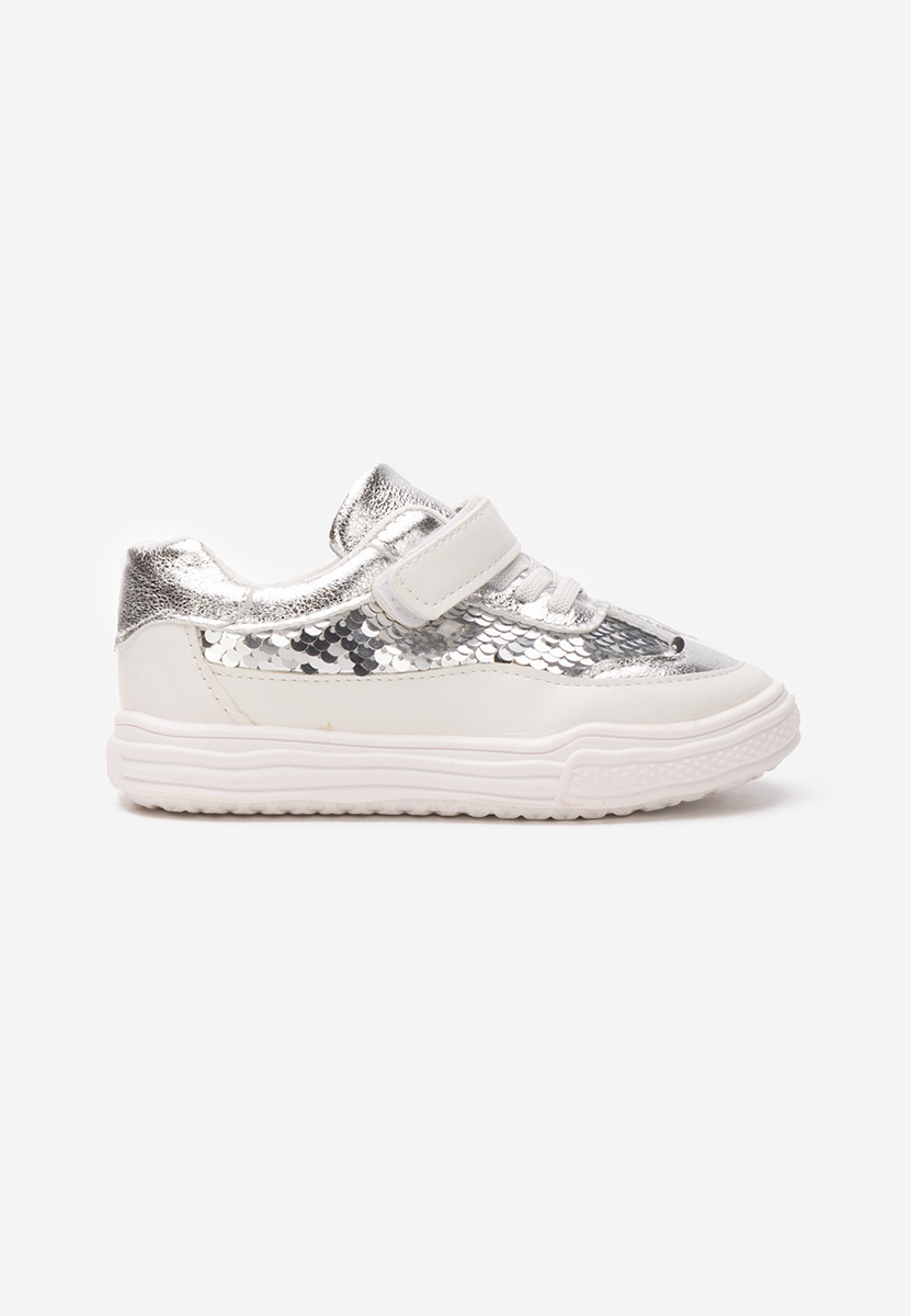 Baskets fille blancs Belda