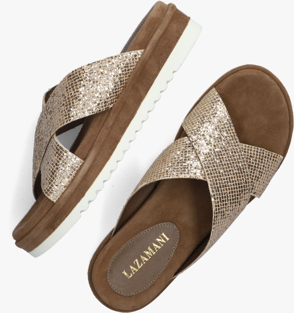 LAZAMANI ros&eacute;gouden lazamani slippers 75.791