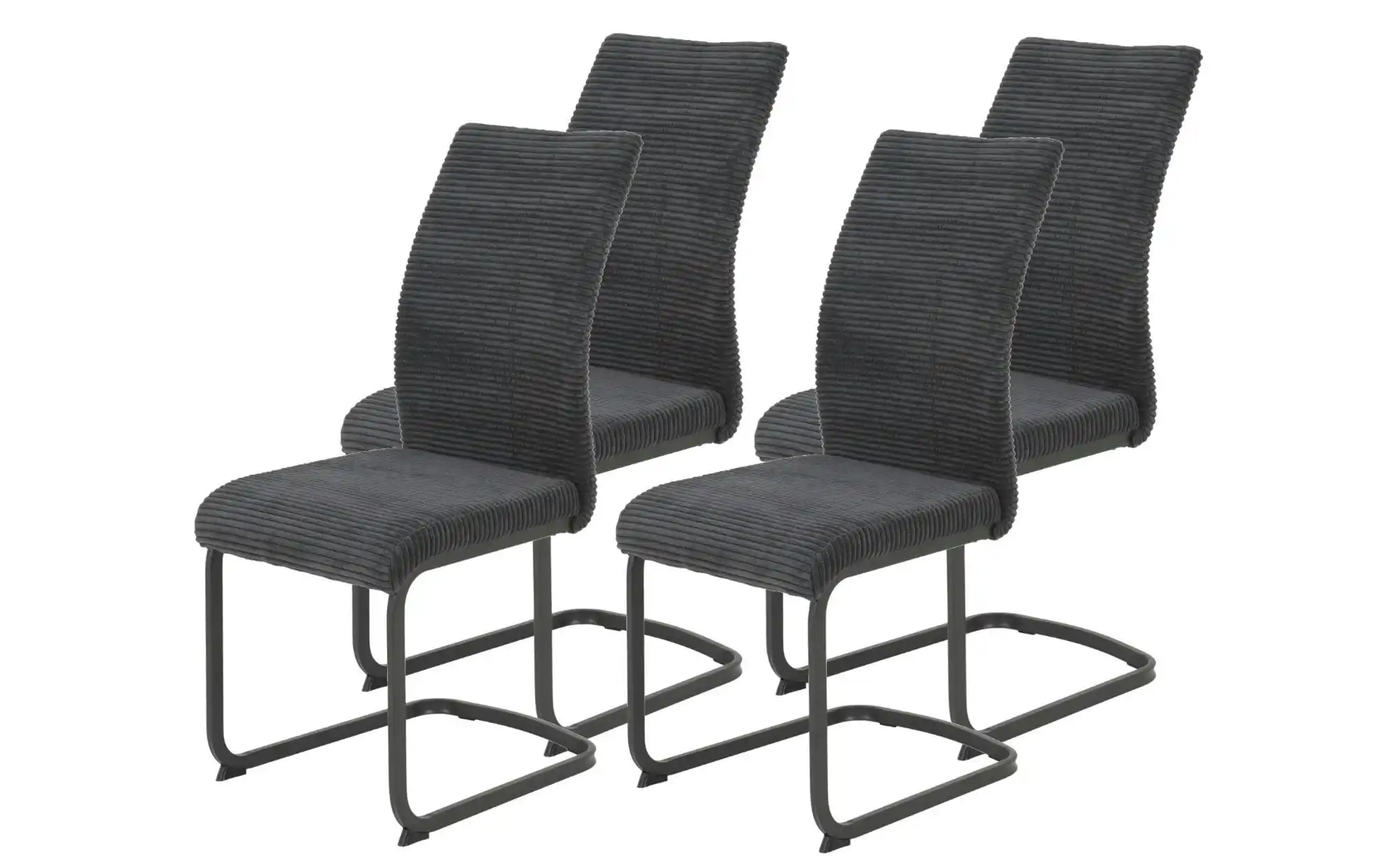 Cord-Polsterstuhl 4er-Set