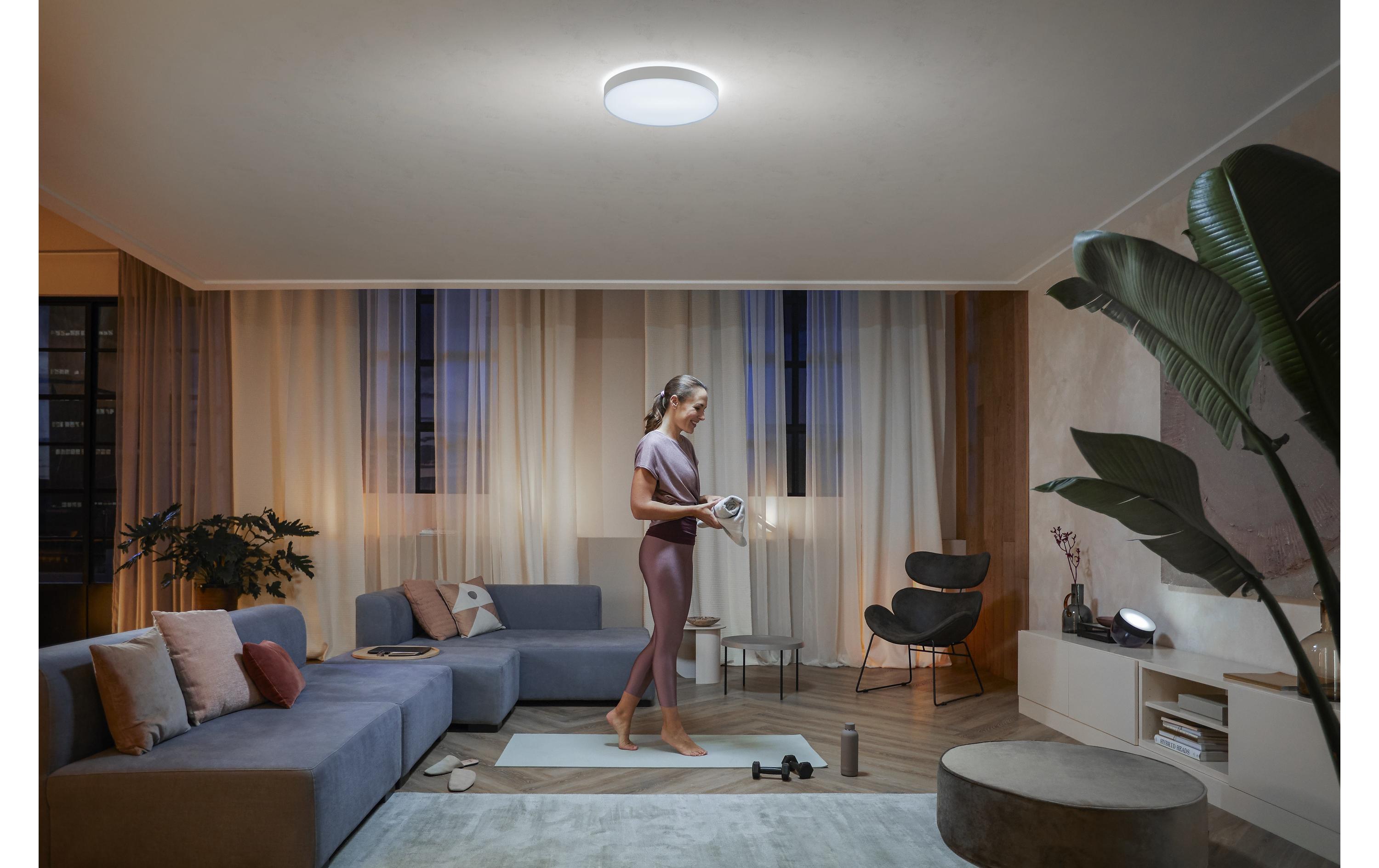 White Amb. Enrave Deckenleuchte L weiss 3300 lm + Dimmer<br>Deckenlampe steuerbar mit Philips Hue
