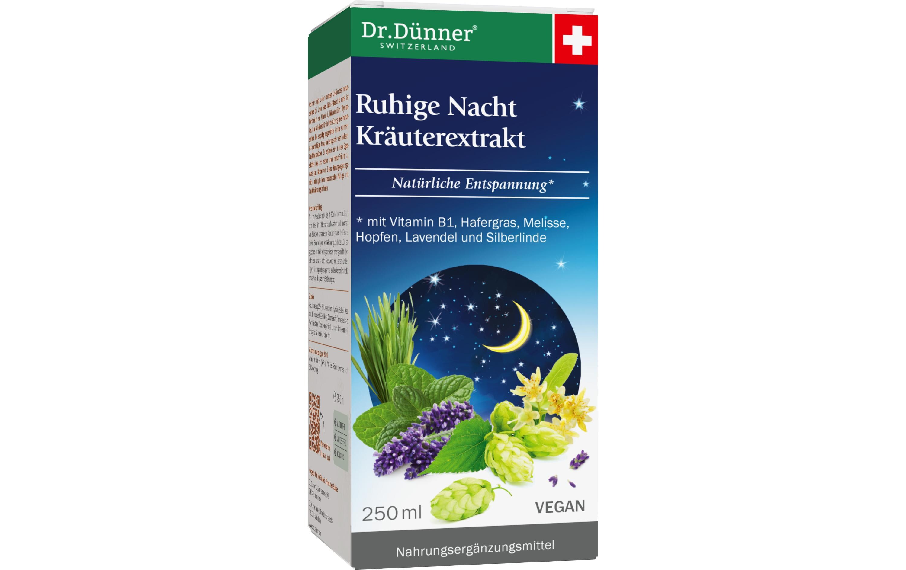 Ruhige Nacht Kräuterextrakt 250 mlVegane Nahrungsergänzung für einen erholsamen Schlaf