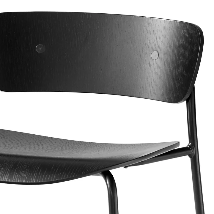 &Tradition - Pavilion Barhocker AV9, H 95 cm, schwarz / Eiche schwarz lackiert