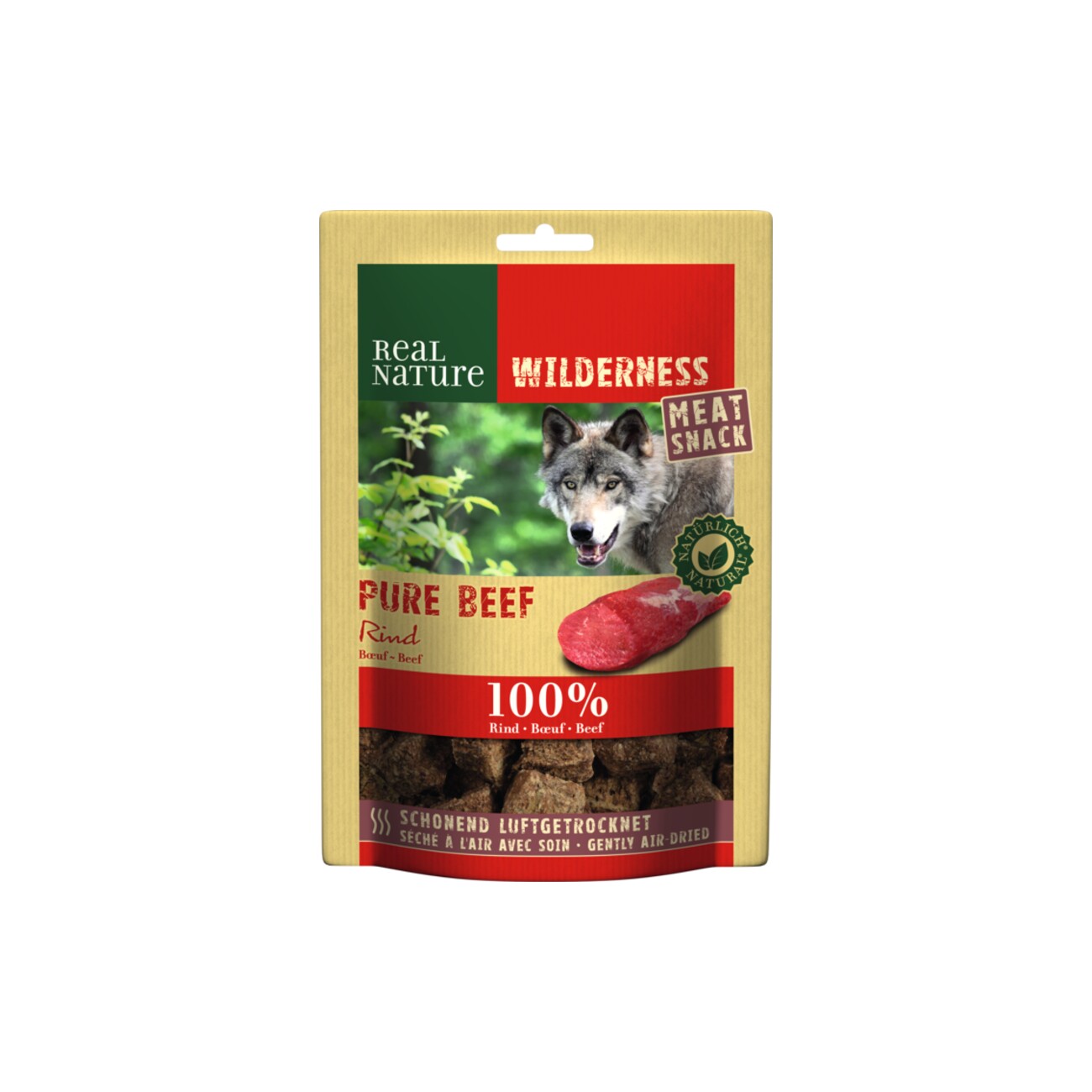 REAL NATURE WILDERNESS Meat Snacks 150g Pure Beef