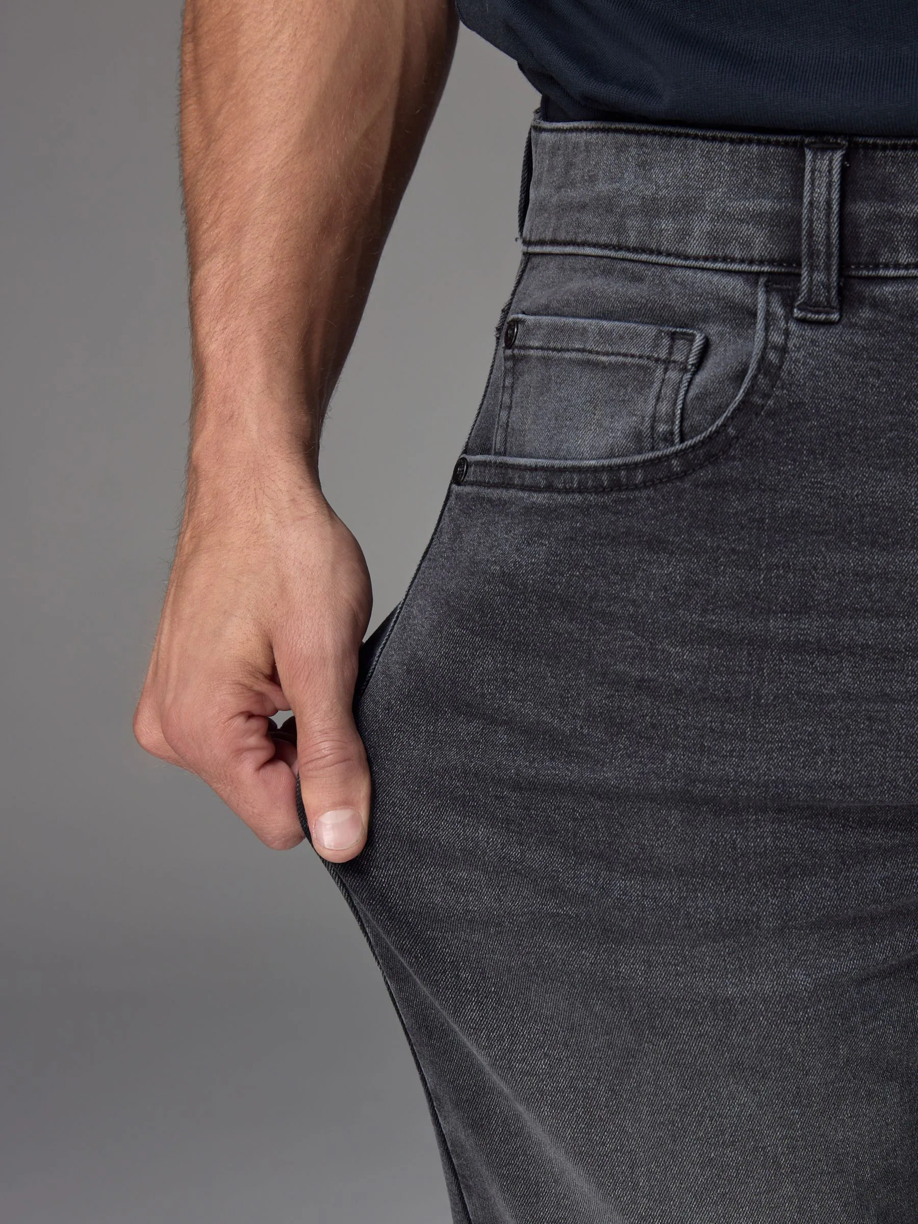 Grijs Gewassen - Musthave stretchjeans