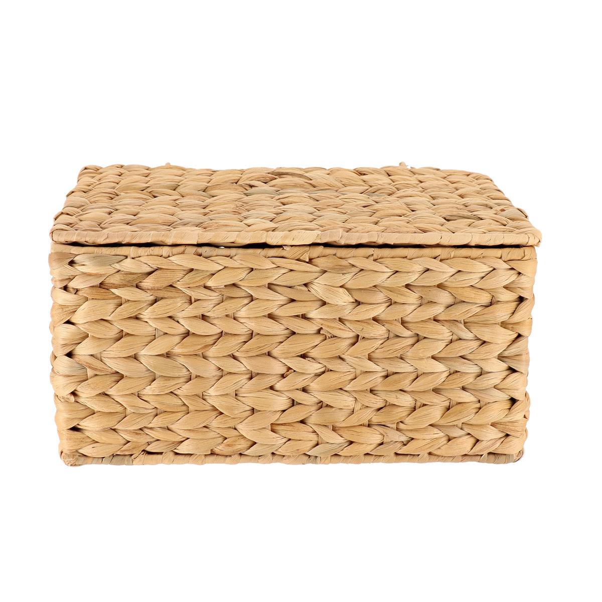 MALLE RECTANGLE JACINTHE 30X20X15CM NATUREL