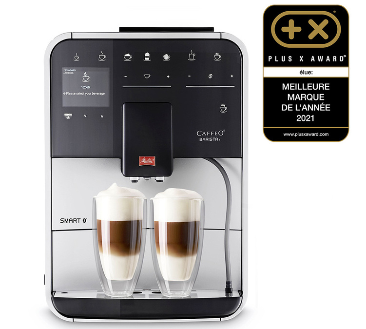 Melitta Barista T Smart Connectée Argent (sans réservoir lait) F831-101 Coloris:Argent