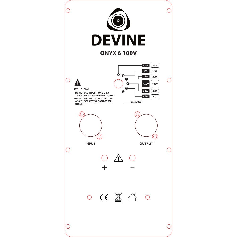 Devine Onyx 6 passieve luidspreker